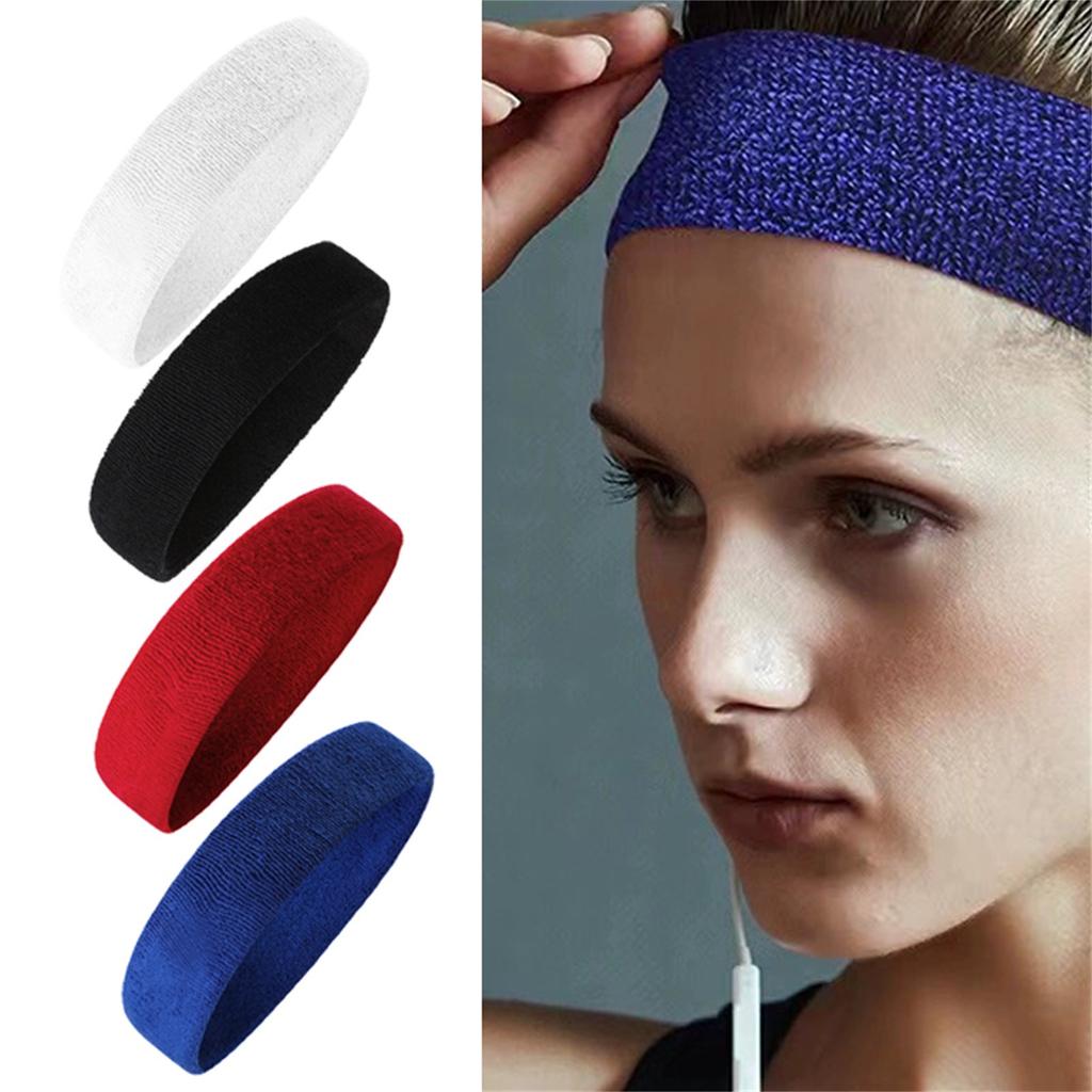 4 Pièces Bandeaux de Sport Bandeaux Anti-Transpiration d'Entraînement Pour Cheveux de Femmes Antidérapants, Bandeau Évacuant l'Humidité Pour la Course(Multicolore-4PCS)