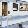 Privacy Shade Double Layer Sun Blocker Trailer Door Blind for Entry Door Window