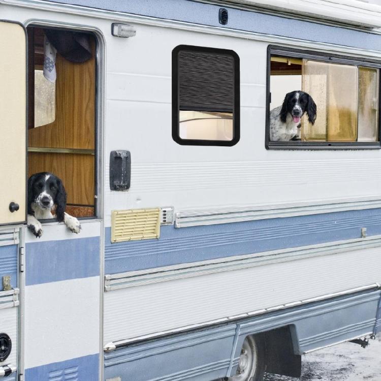Privacy Shade Double Layer Sun Blocker Trailer Door Blind for Entry Door Window