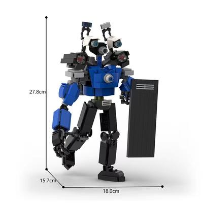 2024 3D Speakerman Kinder-Block-Plastikspieldesigner für Jugendliche und Kinder Skibidi-Toilette