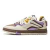 Li Ning Weiw Pro Skateboard Series Comfortable Versatile Non-Slip Durable Low-Top Skate Shoes Women Sneaker White Brown Purple AECU032-3