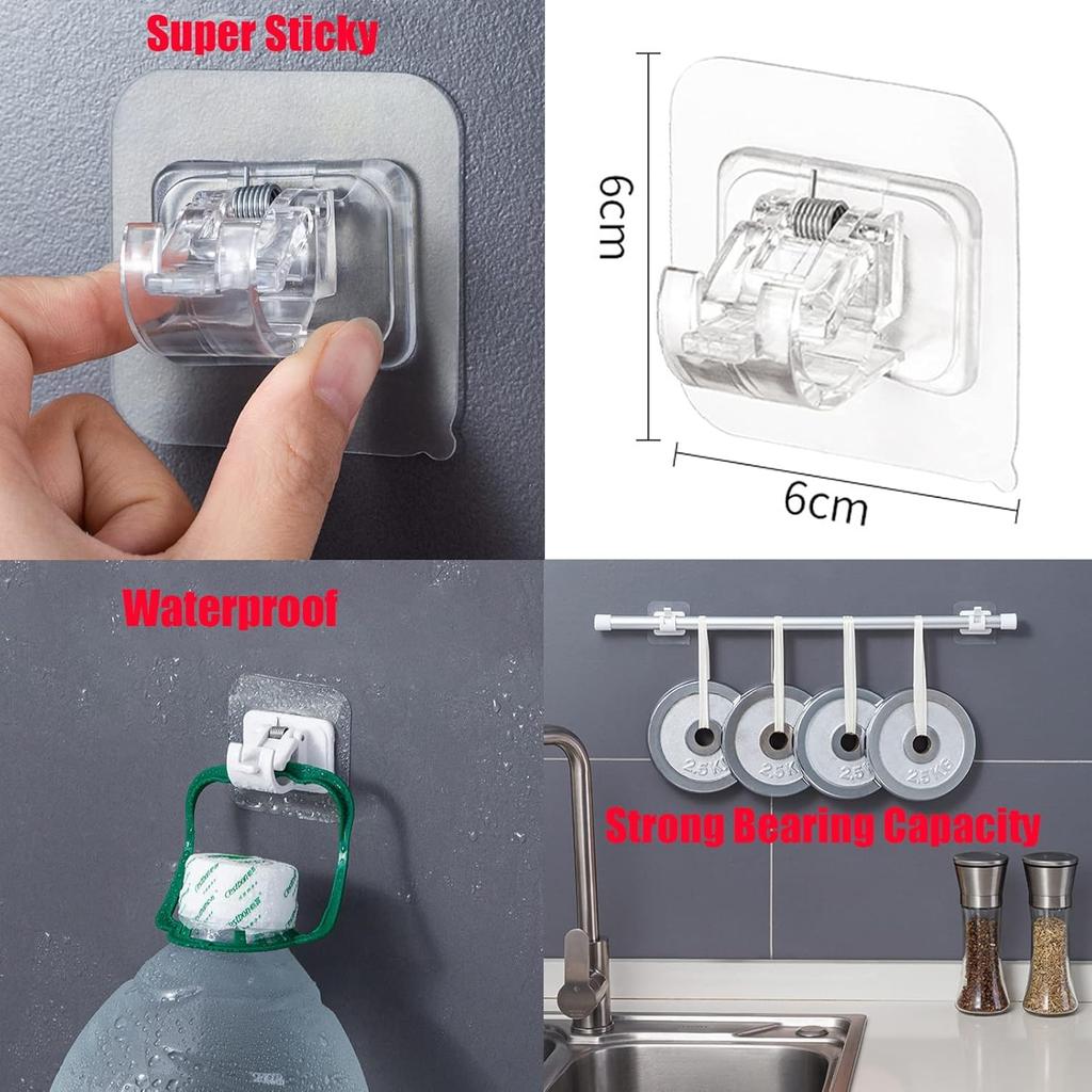 Nail Free Adjustable Curtain Rod Holder, Lokinsetin Curtain Rod Holder, Nail Free Curtain Rod Holder, Nail-Free Adjustable Curtain Rod Holders, Stick