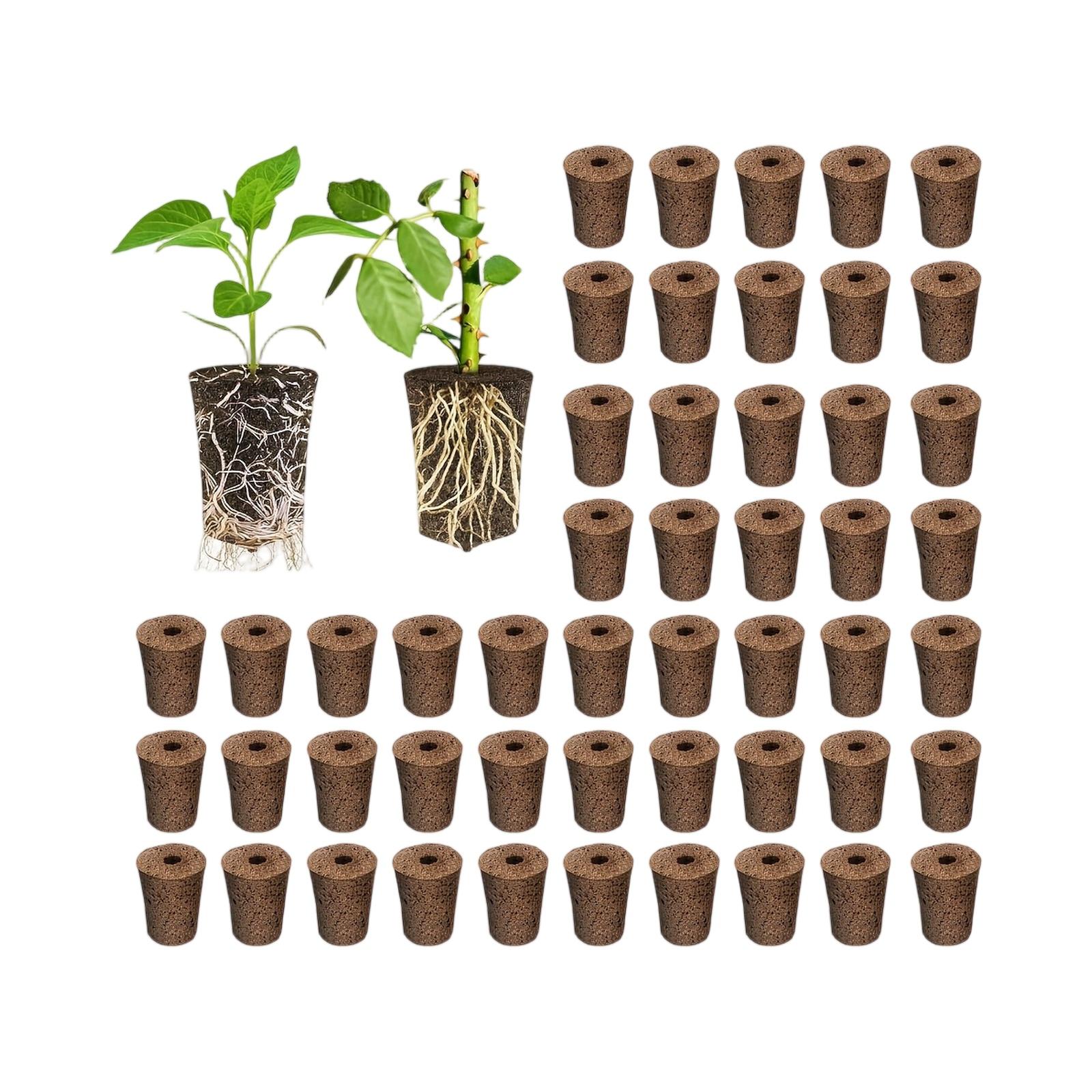 

20pcs Sponge Seedling , Rooting Plugs For Seedlings Or Cuttings One Size коричневый