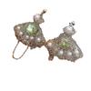 Silver Needle Flower Fringed Earrings French Light Luxury Temperament Earrings, Niche High-end Earrings