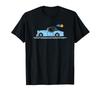 8-Bit Cartoon Triumph TR3 TR 3 British Light Blue Sports Car T-Shirt