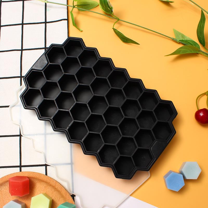 Silicone Ice Cube Tray with Lid for Large Cubes & Balls, Ideal for Home Bars