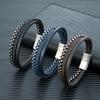 Design Punk Leather Bracelet Men Beaded Multi-Layer Leather Bracelet For Men Year Jewelry Gift