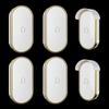 Two-in-Four Wireless AC Digital Doorbell - Waterproof Music Chime with Long-Range