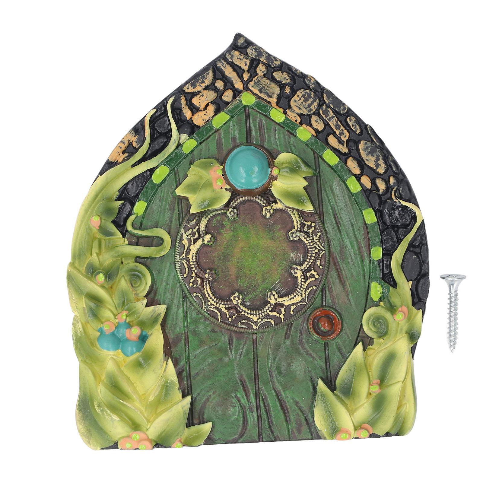 

Сказочная дверь миниатюрная смоляная изысканная ручная роспись экологически чистые покрытия с винтовой сказочной дверью дома