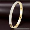 Korean Style Titanium Stainless Steel Diamond Bracelet with Personalized Exquisite Design