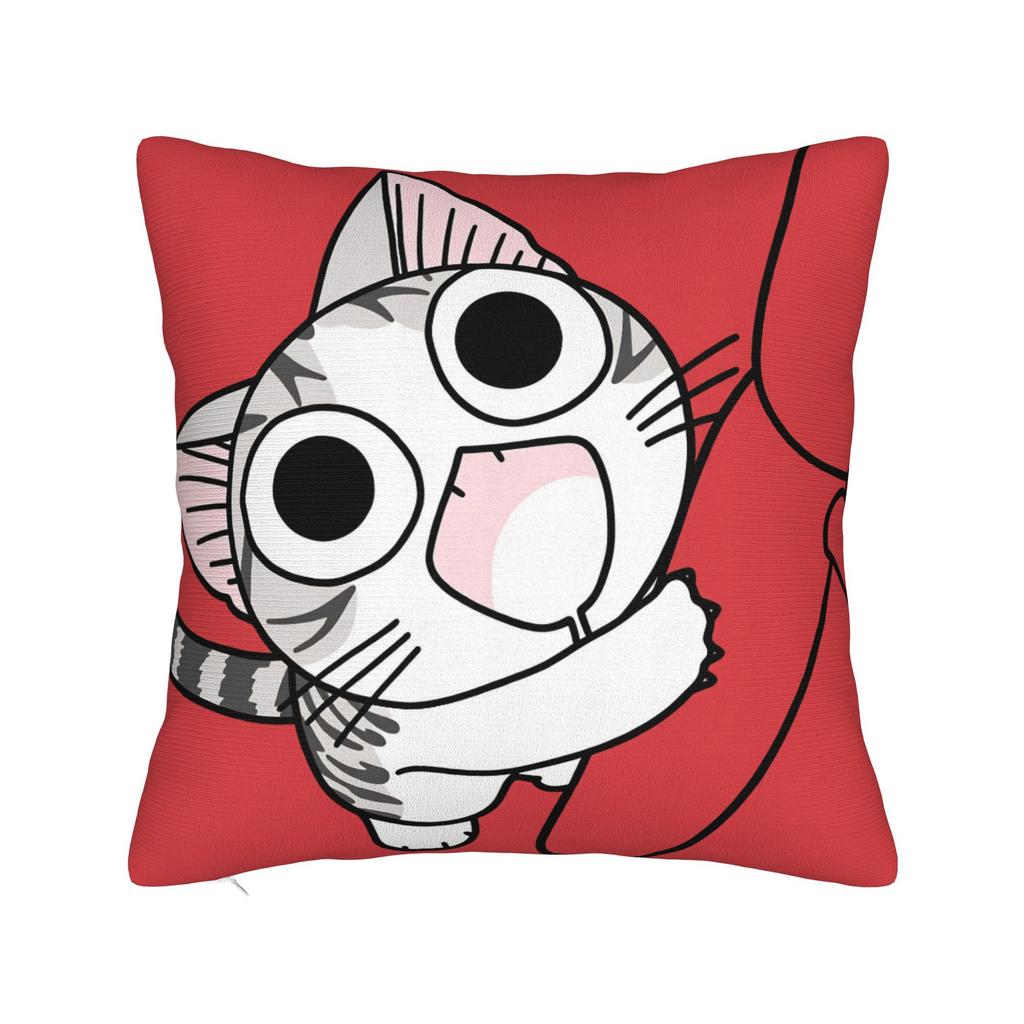 C-Chis S-Sweet H-Home Cat Pillow Cover Comfy Cushion Cover Morden Pillow Case For Sofa Couch Bed Living Room