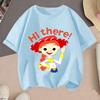 2026 Toy Story Cartoon Hot Sale 2D Print Casual Summer Short Sleeve Tops For Teenagers Boys Girls