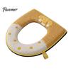 Non-slip Bathroom Decor Soft Plush Toilet Seat Cover, Thick Washable Pad with Zipper And Reusable Mat Handle, Warm Skin-Friendly Cushion for O-Shaped