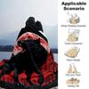 1pc Wolf Howling Moon Soft Warm Throw Blanket Nap Blanket For Couch Sofa Office Bed Camping Travel,Comfortable