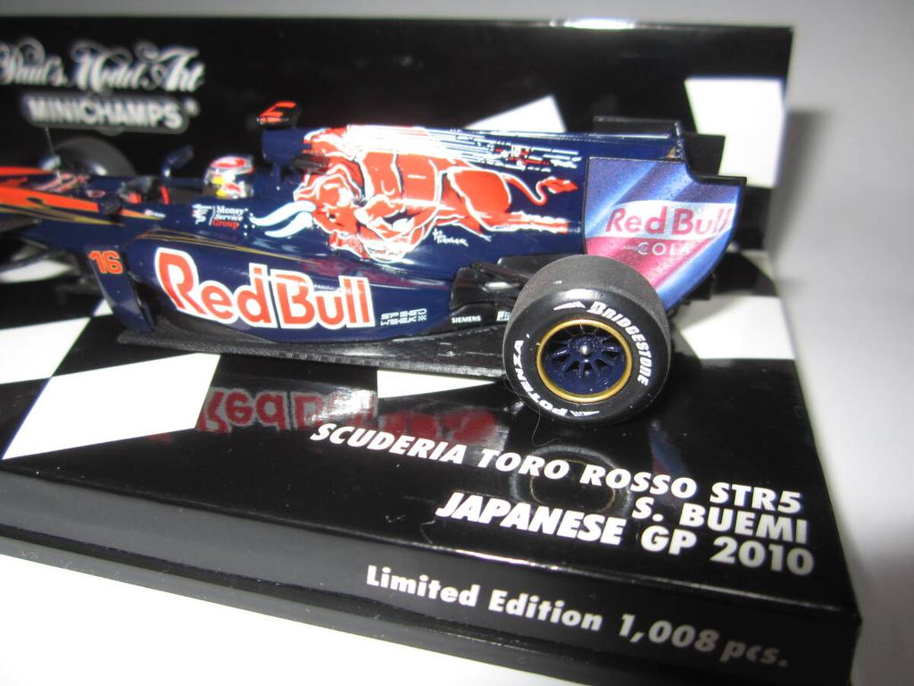 [USED] PMA Mini Champs 1/43 Toro Rosso STR5 2010 Japanese Grand Prix No. 16 Sébastien Buemi Lawson Edition (with added antenna)