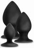 Set of 3 Black Stout Anal Adventures Plugs - Anal Adventures - Beginner Plugs & Kits