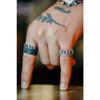 King Crown Model Black Adjustable Ring