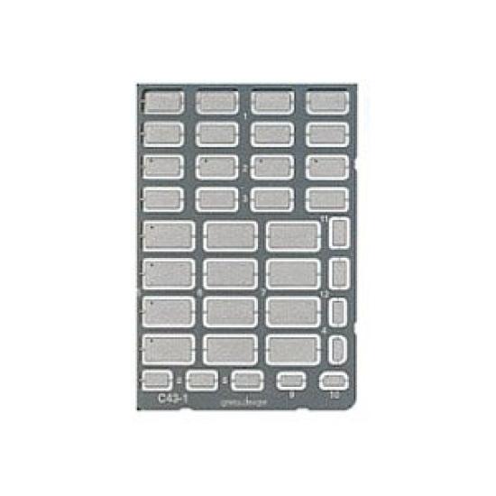 

Platts general purpose license plate plastic model parts 1/43 C43-1
