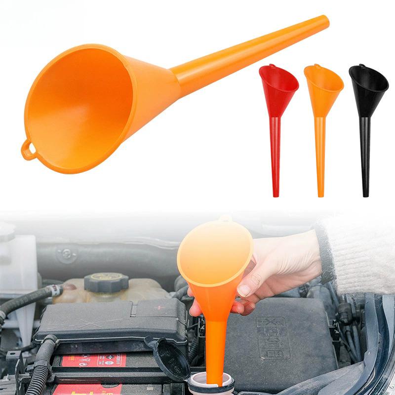 Car Long Stem Funnel Oil Fuel Filling Tools Anti-splash Plastic Oil Funnel Motorcycle Refueling Tool Motorcycle Equipments Parts