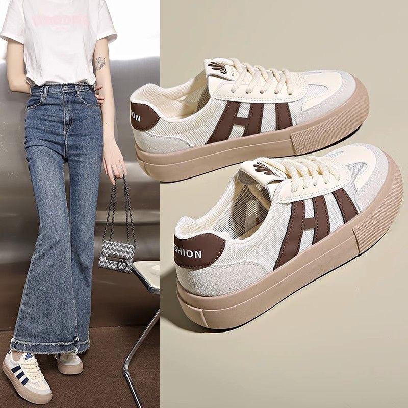 Women's 2026 new fashion soft-soled versatile sports shoes breathable Forrest Gump shoes fashion light luxury moral training shoes women