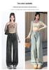 MiiOW Women's Fleece-Lined High-Waisted Straight Leg Jeans