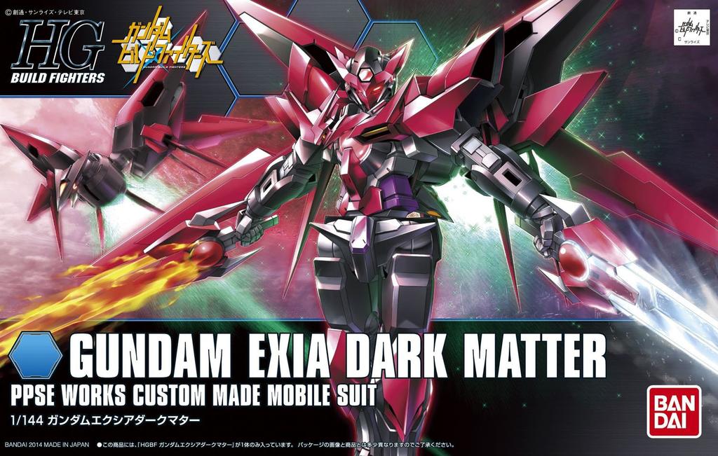 HGBF Gundam Exia Dark Matter Build 1/144 (Gundam Fighters)