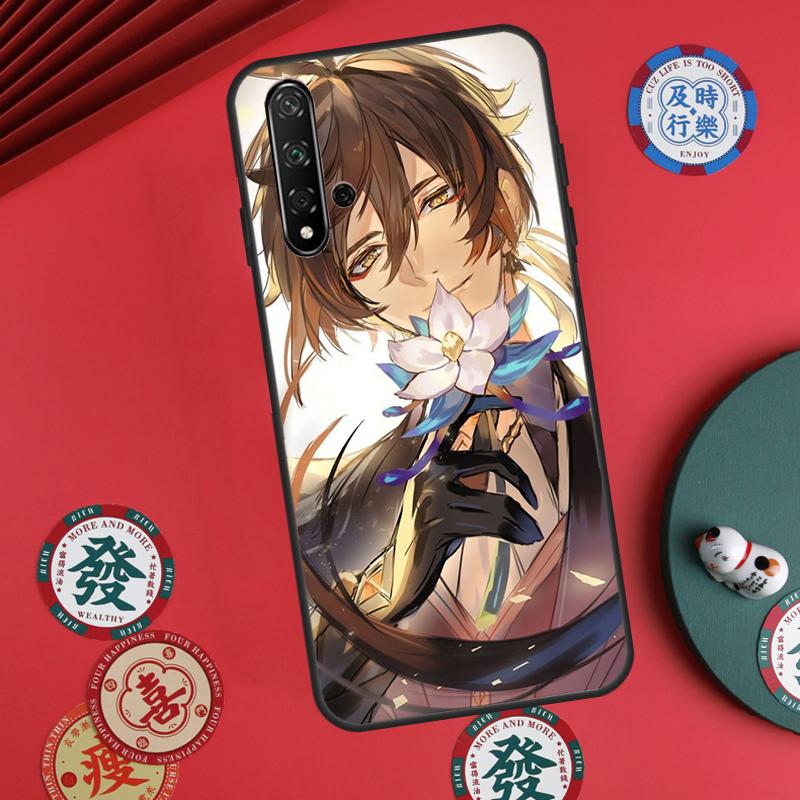 Genshin Impact Zhongli For Huawei Nova 11 Pro 9 10 SE Y60 Y70 Y90 Y61 Y91 Y72 Y73 12i 11i 8i P20 P30 P40 Lite Case