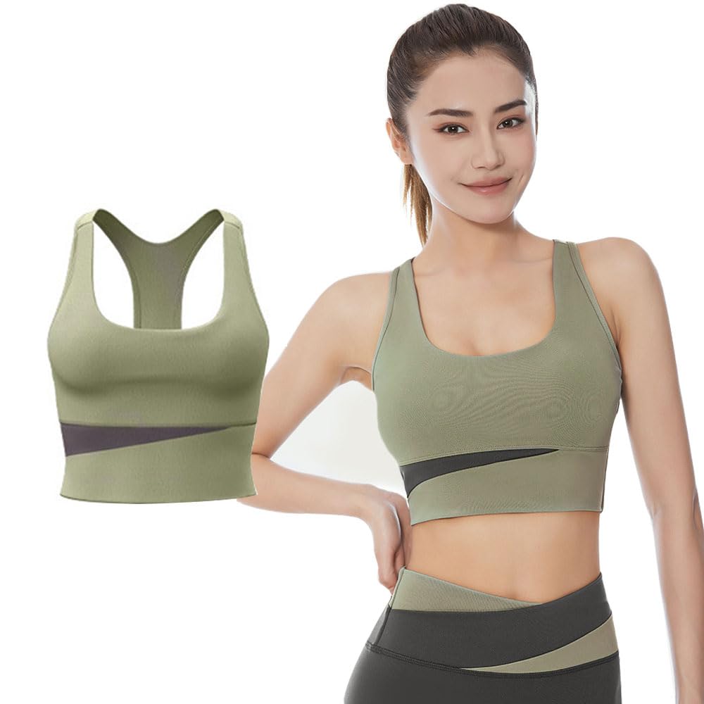 

Yodilala Sports and Perfect Shape for and Commuting to the Size L Women s Bra, Stretchy, Comfortable, Stylish, Running, Yoga, Gym, Green,