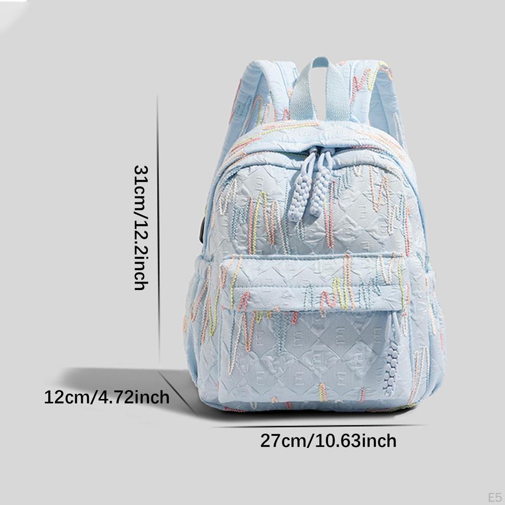 Children's Backpack Spacious Design Weave Zipper Rucksack for Early Education
