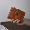 Slim PU Leather Wallet Men Women Compact Card Holder With RFID Blocking Vintage Wax Finish Mini Purse Daily Commute