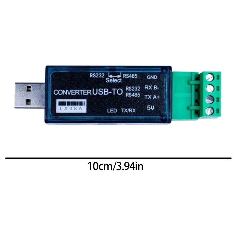 High Speed USB RS485 RS232 Converter Support 115200bps Baud Rate Industrial Grade USB To Serial Converter for Automation