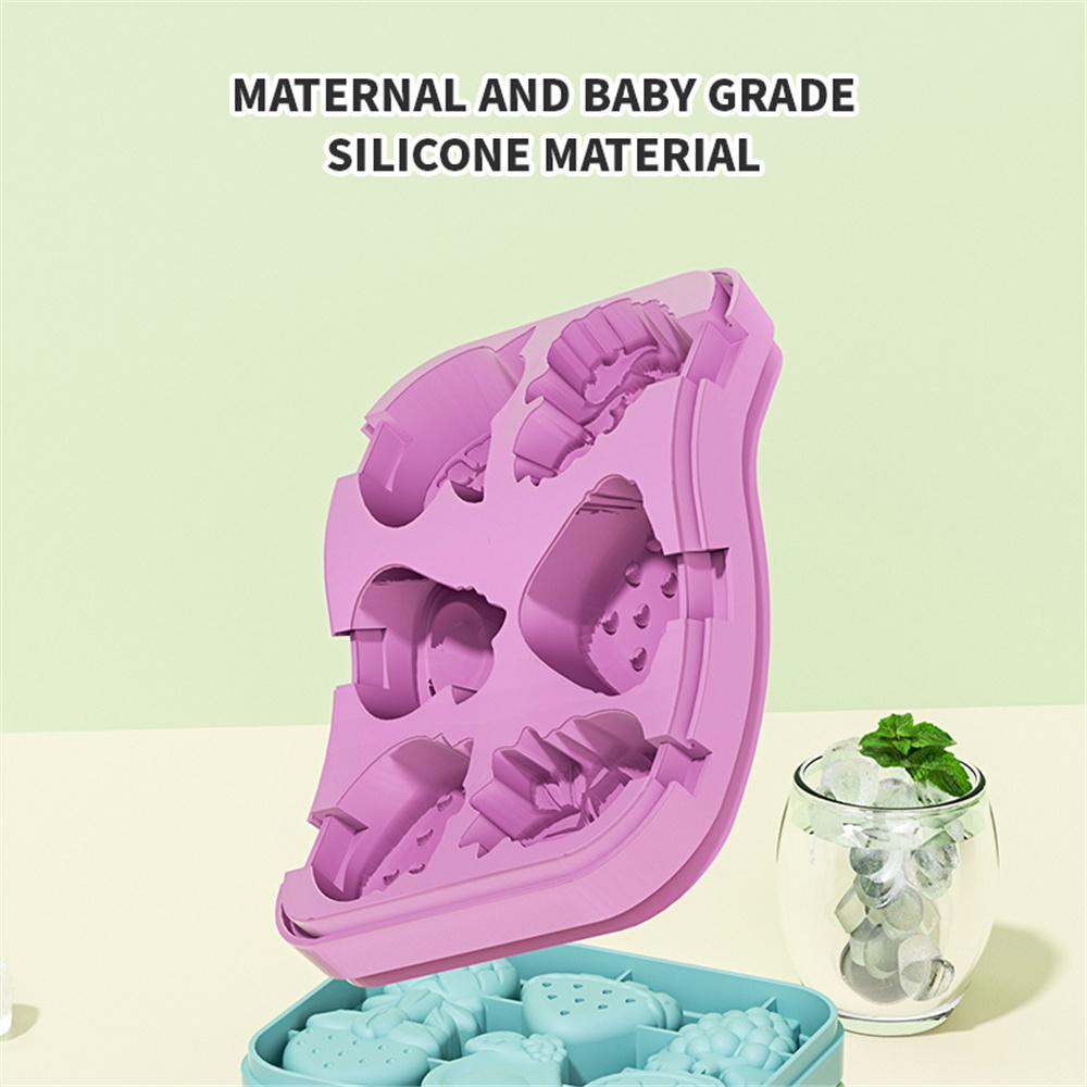 Silikonová forma na nanuky 6-jamková Tvar ovoce Mini forma na nanuky Zábavný tvar Forma na domácí nanuky Bez BPA
