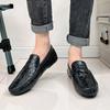 Herren Mokassins Loafer Fahrschuhe Komfort Leder Ballerinas Lässige Slipper Übergröße Farbe Partyschuhe für Herren