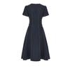 Nanyou Tencel Cotton Retro Waist-Cinched Denim Dress - Breathable, Slimming, Short-Sleeved for Spring/Summer