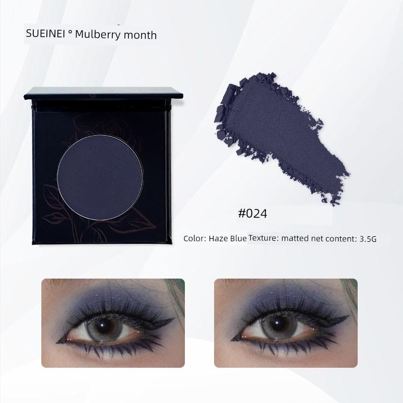 Seckill All Eyeliner! Suetnei Monochrome Eyeshadow Pure Black Black Brown Gray Matte Smoke down to Crouching Silkworm