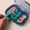 3-Compartment Small Pill Box Container Portable Travel Pill Organizer for Pocket Purse Medicine Vitamin Holder Dispenser