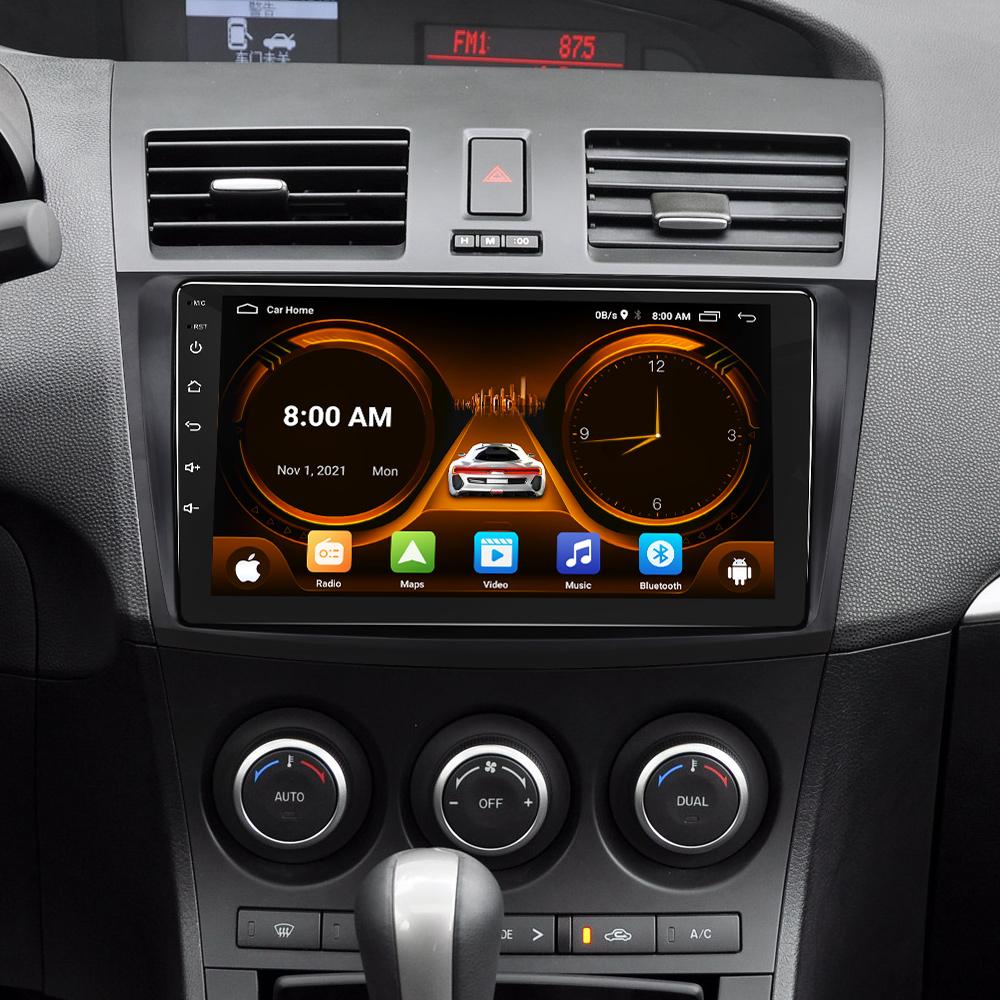 2 Din Car Radio for Mazda 3 2009 2010 2011 2012 2013 Android 13 Multimedia Player 4G GPS Navigation Carplay DVD Head Unit