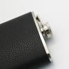With Funnel and Cups Flagon 8 Oz Whiskey Flasks Portable Leather Texture Hip Flask  Travel