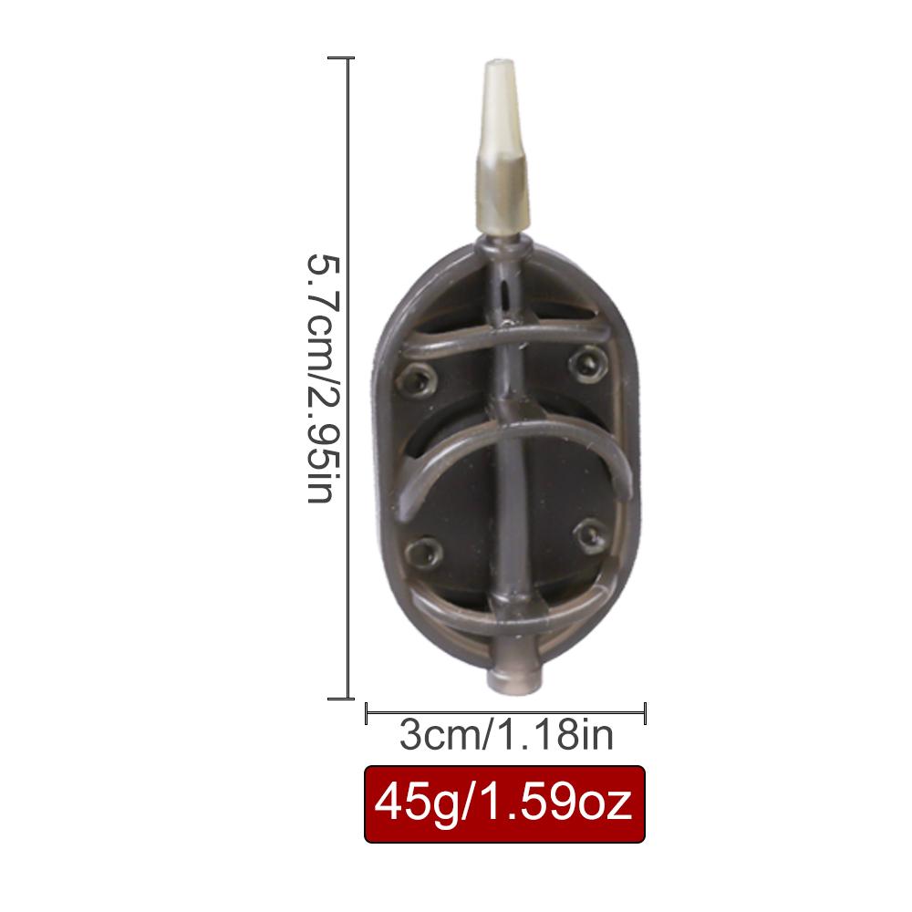 FTK 1pcs  Fishing Method Bait Cage 20g/35g/45g/50g/65g Quick-Release Bait Cage Bait Basket Fishing Feeder Fishing Equipment Accessory