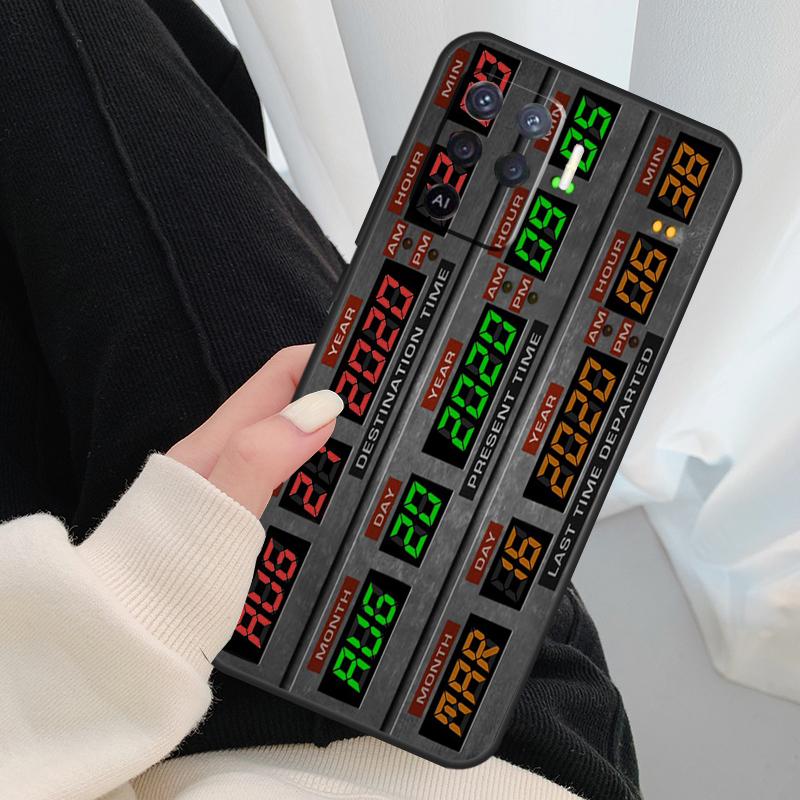 Back To The Future Time Machine Case For OPPO A54 A74 A94 A83 A91 A93 A5 A9 A31 A53 2020 A15 A52 A72 Find X5 X3 Pro Cover