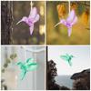 3pcs Clear Crystal Bird Pendant Hang Hummingbirds Statue Acrylic Pendant  Home Hanging
