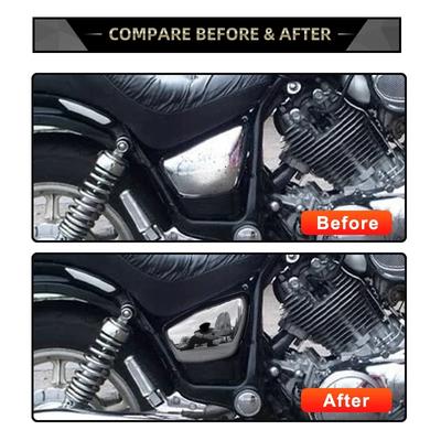 Dla Yamaha XV 700 750 1000 1100 Virago 1984-Up Motocykl Chromowana Osłona Akumulatora Osłona Boczna Lewa Prawa Ochrona Akcesoria