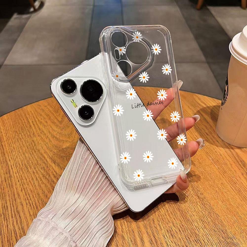 Couple Rose Flower Phone Case For Honor 400 Lite 200 Pro 90 Smart 70 X7 Oil Painting Clear Transparent Soft Cover Honor 400Pro