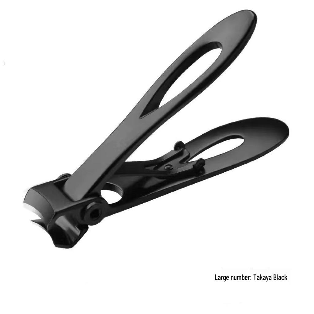 Stainless Steel Large Opening Nail Clippers - Portable Household Nail Cutter for Thick Toenails