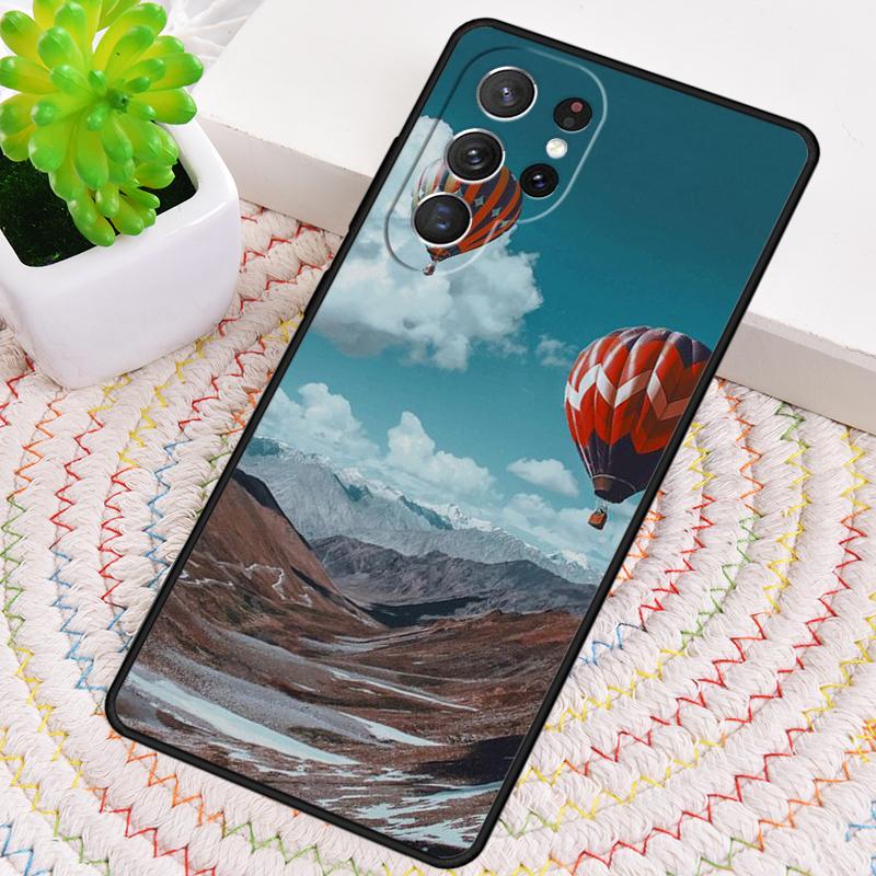 Mountains Air Balloon Silicone Phone Case For Samsung Galaxy Note 10 Pro S26 S25 S24 S23 S22 S21 Plus S25Ultra Capa Cover