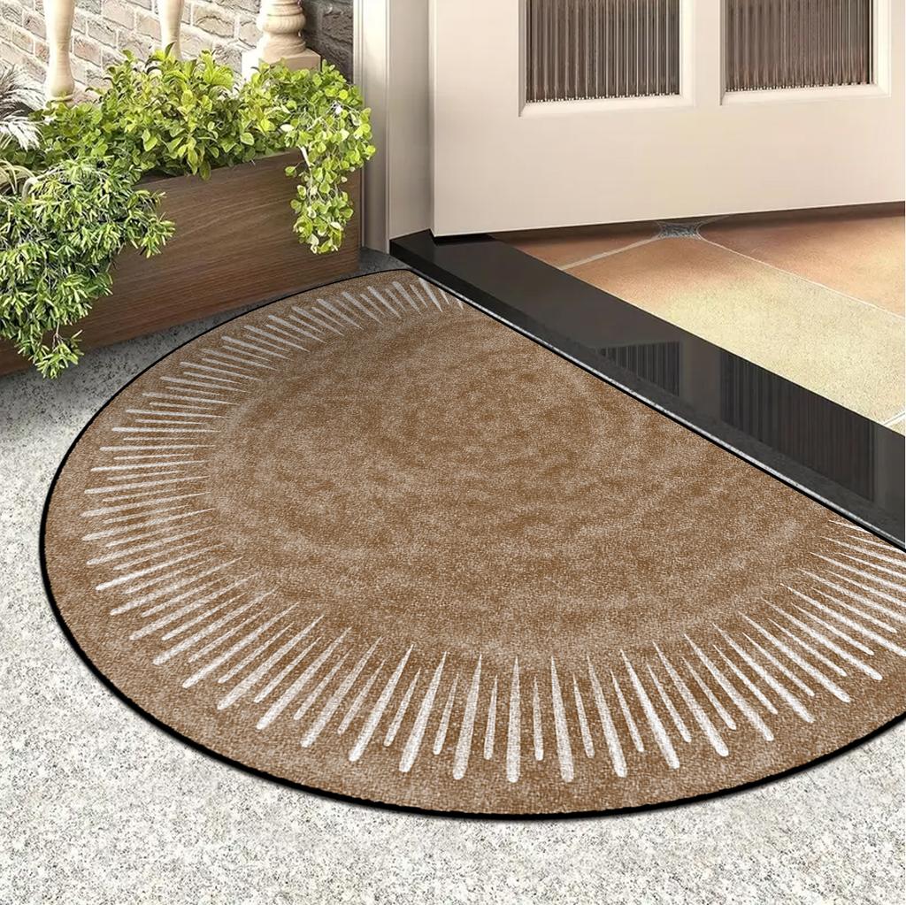 Wycieraczka pod drzwi wejściowe Półokrągły dywanik Dywan zewnętrzny Dywany w stylu sztuki nowoczesnej Dywaniki dekoracyjne do ogrodu i domu Alfombra De Entrada
