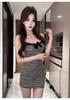 French Bow Small Fragrant Wind Suspender Waist Temperament Design Short Skirt Summer