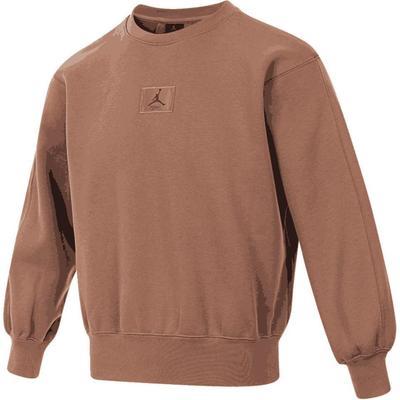 Jordan Crew Neck Pullover Solid Color Sweatshirt Kids Sweatshirt Brown HQ8252-258