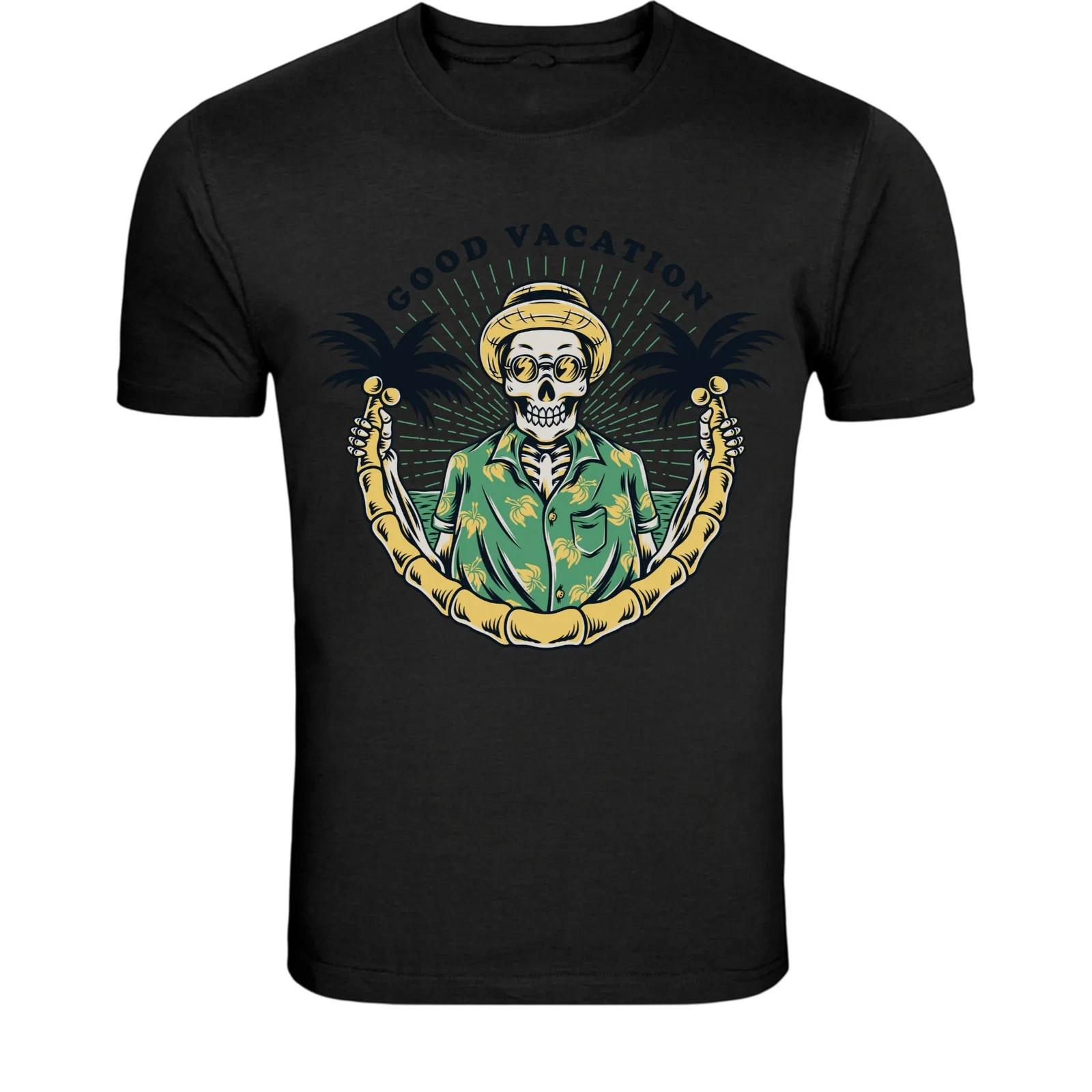 Skeleton Good Vacation Tropical T-Shirt - Summer Skull Graphic XXXXL