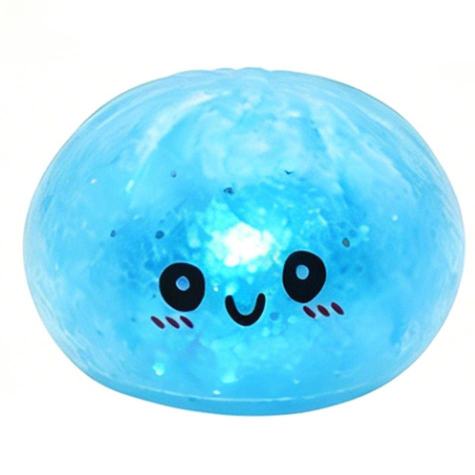 Kleurrijke Mini Glitter Dumpling Glitter Dumpling Squishy met Doos Dumplings Sensorisch Knijpspeelgoed voor Stressverlichting Speelgoed